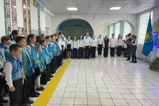 Отчёт о проведении торжественной линейки, посвящённой открытию декады языков народов Казахстана